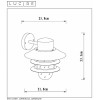 11874/01/12 Уличный настенный светильник Lucide Zico