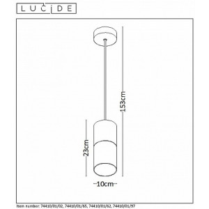 Подвесной светильник Lucide Zino 74410/01/02 Подвесной светильник Lucide Zino 74410/01/02