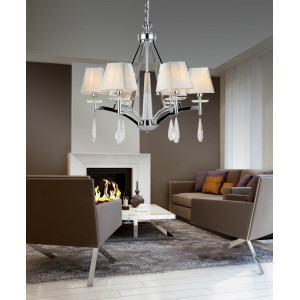 LDP 1240-6 CHR Подвесная люстра Lumina Deco Valentina