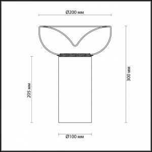 Настольная лампа Odeon Light Kaleo 4720/7TL