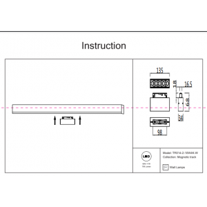 Трековый светильник 11W 4000К для магнитного шинопровода Maytoni Points TR014-2-10W4K-W Трековый светильник 11W 4000К для магнитного шинопровода Maytoni Points TR014-2-10W4K-W
