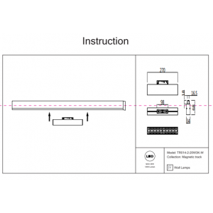Трековый светильник 20W 3000К для магнитного шинопровода Maytoni Points TR014-2-20W3K-W Трековый светильник 20W 3000К для магнитного шинопровода Maytoni Points TR014-2-20W3K-W