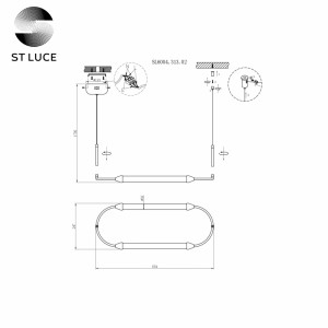 Подвесной светильник ST Luce Olbia SL6004.313.02