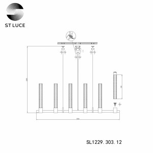 Подвесная люстра ST Luce Terni SL1229.303.12