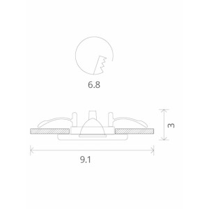 Встраиваемый светильник Arte Lamp Aqua A2024PL-1WH Встраиваемый светильник Arte Lamp Aqua A2024PL-1WH