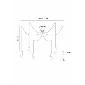 Подвесная люстра Arte Lamp Bender A4322SP-6BK