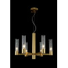 Подвесная люстра Crystal Lux OTONO SP6+1 BRASS/TRANSPARENTE