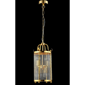 Подвесной светильник Crystal Lux TADEO SP4 D200 GOLD/TRANSPARENTE