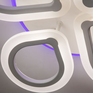 Потолочная светодиодная люстра с пду Camelia Arte Lamp A2021PL-50WH