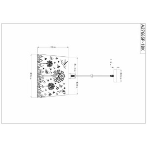 Подвесной светильник Arte lamp Celesta A2768SP-1BK