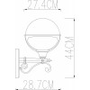 Уличный настенный светильник Arte Lamp Monaco A1491AL-1BK