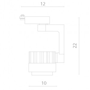 Трековый светодиодный светильник Arte Lamp Vigile A1630PL-1BK