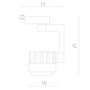 Трековый светодиодный светильник Arte Lamp Vigile A1620PL-1WH