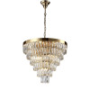 Подвесная люстра Crystal Lux Abigal SP-PL15 D620 GOLD/TRANSPARENT