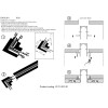 Соединитель угловой для магнитного встраиваемого шинопровода Space Crystal Lux CLT 0.113 CLT 0.223 01 BL