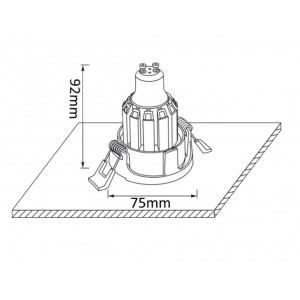 Встраиваемый светильник Crystal Lux CLT 003C1 WH