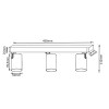Спот Crystal Lux CLT 017CW3 L450 BL