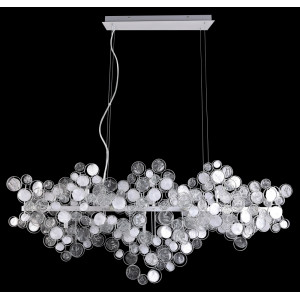 Подвесная люстра Crystal Lux Deseo SP15 L1400 Silver (1561/215)