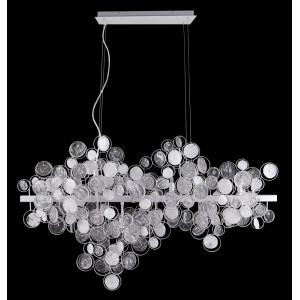 Подвесная люстра Crystal Lux Deseo SP12 L1000 Silver (1561/212)