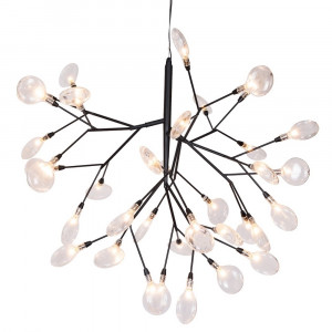 Подвесная люстра Crystal Lux Evita SP36 BLACK/TRANSPARENT (1690/236)