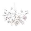 Подвесная светодиодная люстра Crystal Lux Evita SP63 White/Transparent (1691/263)