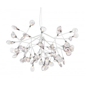 Подвесная светодиодная люстра Crystal Lux Evita SP63 White/Transparent (1691/263)