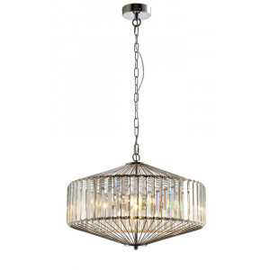 Подвесной светильник Fiesta Crystal Lux FIESTA SP5 CHROME/TRANSPARENTE